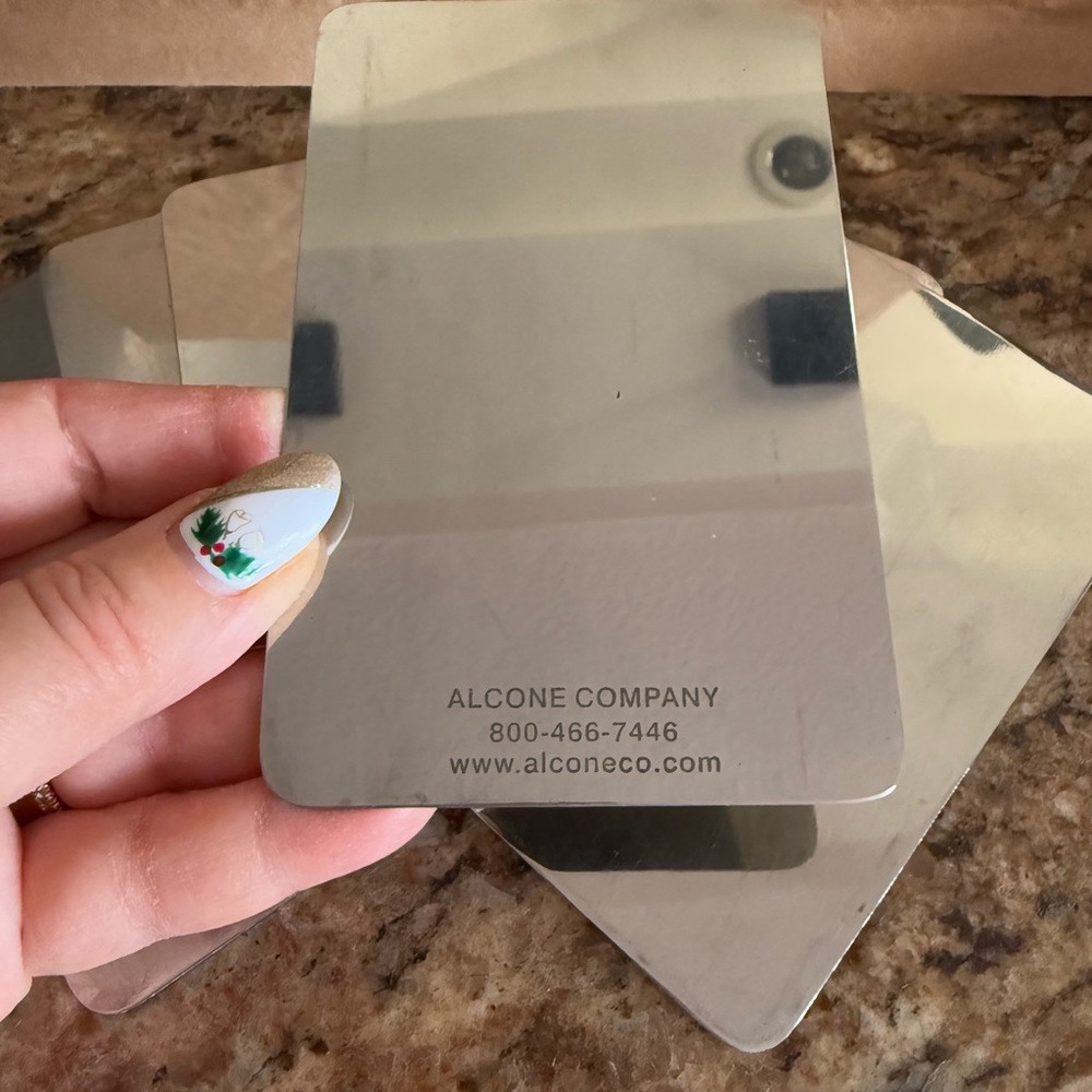 6 Metal Professional Makeup Mixing Palettes - Alcone & Monda Studio